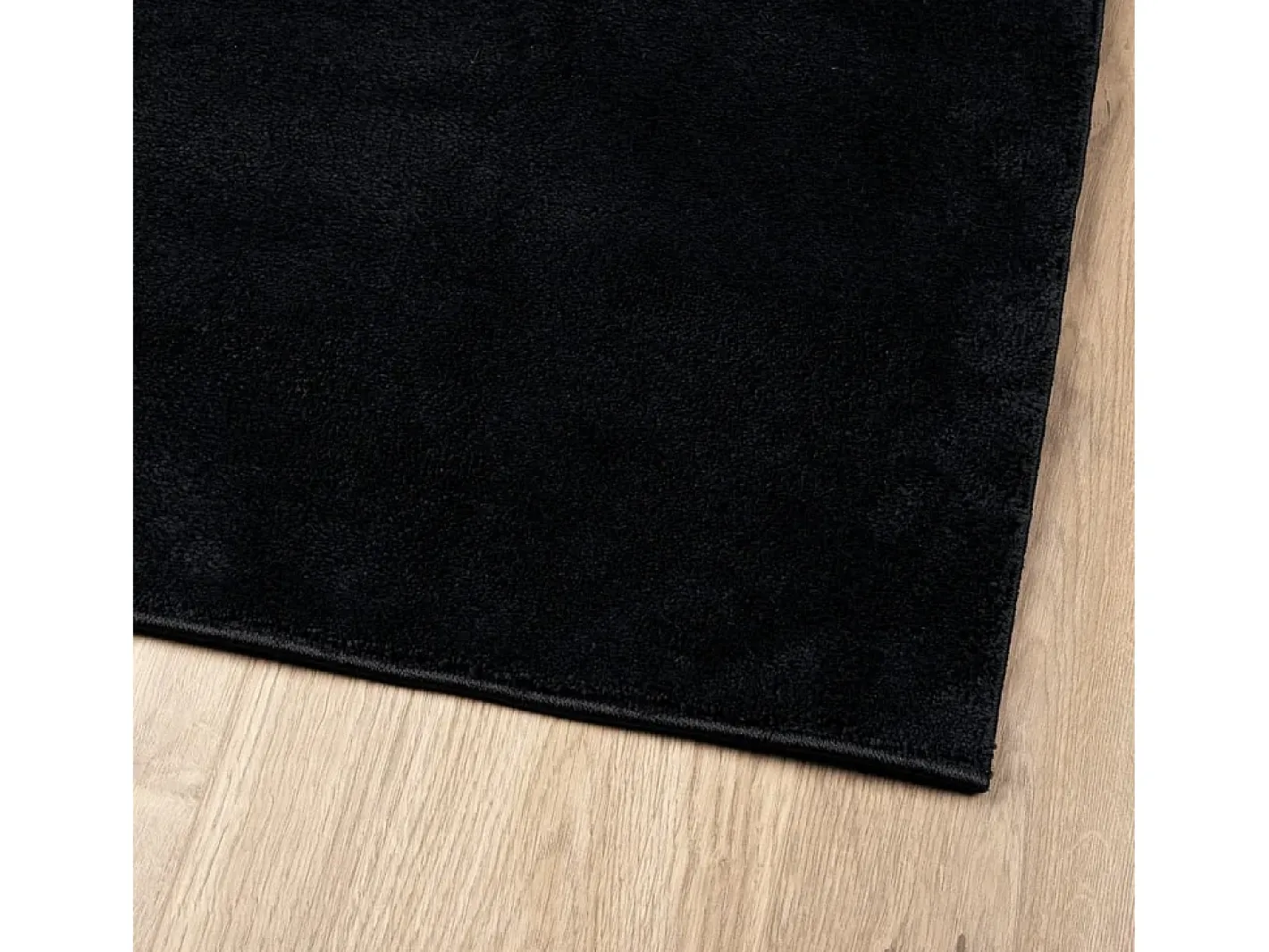 Garden Furniture Alfombra De Salón-Sinto Alfombra de pelo corto OVIEDO 160x230 cm Negro