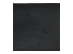 Garden Furniture Alfombra De Salón-Sinto Alfombra de pelo corto OVIEDO 120x120 cm Negro