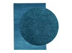 Garden Furniture Sinto Alfombra de pelo corto OVIEDO turquesa 200x280 cm Azul Outlet