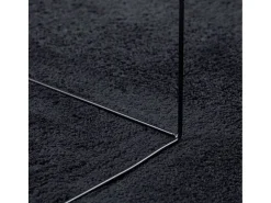Online Garden Furniture Sinto Alfombra de pelo corto OVIEDO 200x200 cm Negro