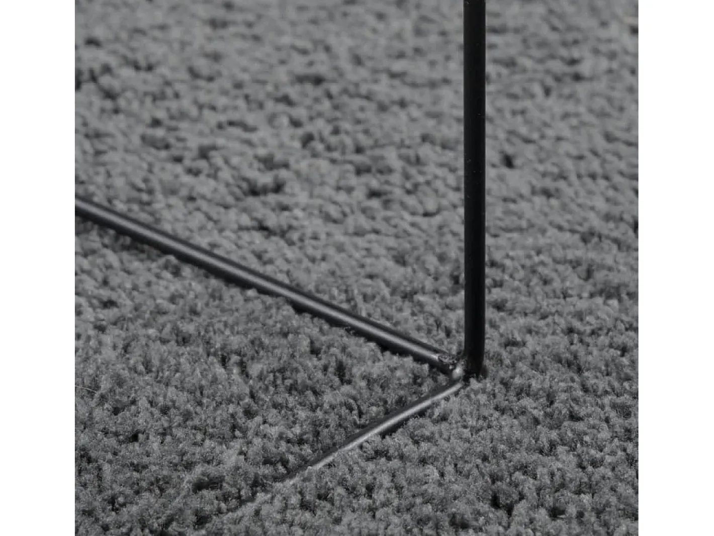 Garden Furniture Alfombra De Salón-Sinto Alfombra de pelo corto OVIEDO 200x200 cm Gris antracita