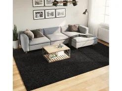 Hot Garden Furniture Sinto Alfombra de pelo corto OVIEDO 240x340 cm Negro