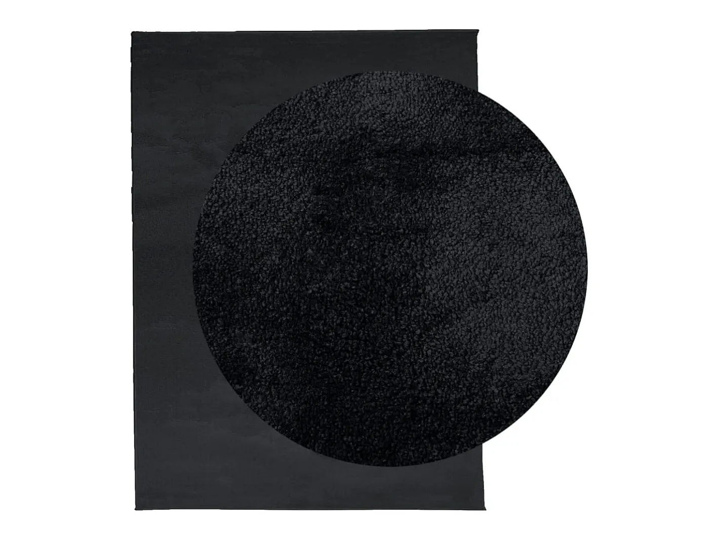 Hot Garden Furniture Sinto Alfombra de pelo corto OVIEDO 240x340 cm Negro