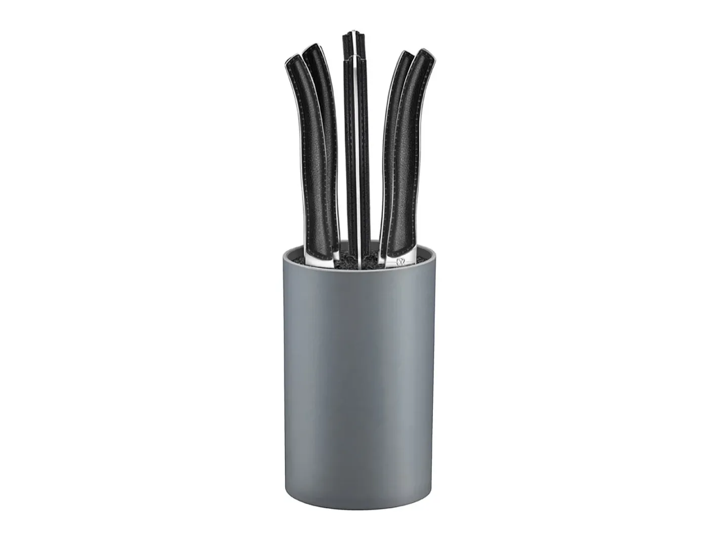 Lou Laguiole Cubierto-Sky - Bloque de 6 cuchillos carne Negro