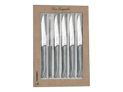 Lou Laguiole Sky - Estuche de 6 cuchillos carne Gris Online