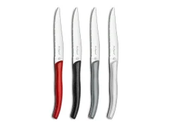 Lou Laguiole Sky - Estuche de 6 cuchillos carne Negro Outlet