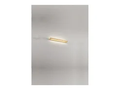 Slim - Aplique LED de pared de 12 W, CCT 2700K-4000K, L.39,2 cm, Orientable, 960 lm, IP20 - Perenz - Dorado Best