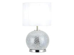 AKUNADECOR Sobremesa Con Pantalla Y Base Con Led Secoya Cromo Plateado Discount