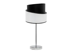 Sale AKUNADECOR Sobremesa Cromo/blanco/negro Modelo Hara 1xe14 Plateado
