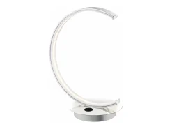 Sobremesa led modelo Uber acabado cromo 27 cm(alto)13 cm(ancho)20 cm(largo) Gris