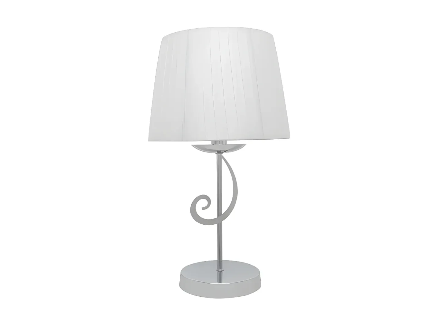 Online AKUNADECOR Sobremesa Luxor 1xe14 Cromo Pant. Blanca 45x25x25 Cm Plateado