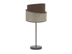AKUNADECOR Sobremesa 1luz X E14 Modelo Hara Marron/marron Marru00f3n Discount