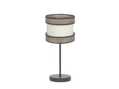 AKUNADECOR Lámpara De Mesa-Sobremesa Marron/beis Modelo Home Pequeña 1xe14 Marru00f3n