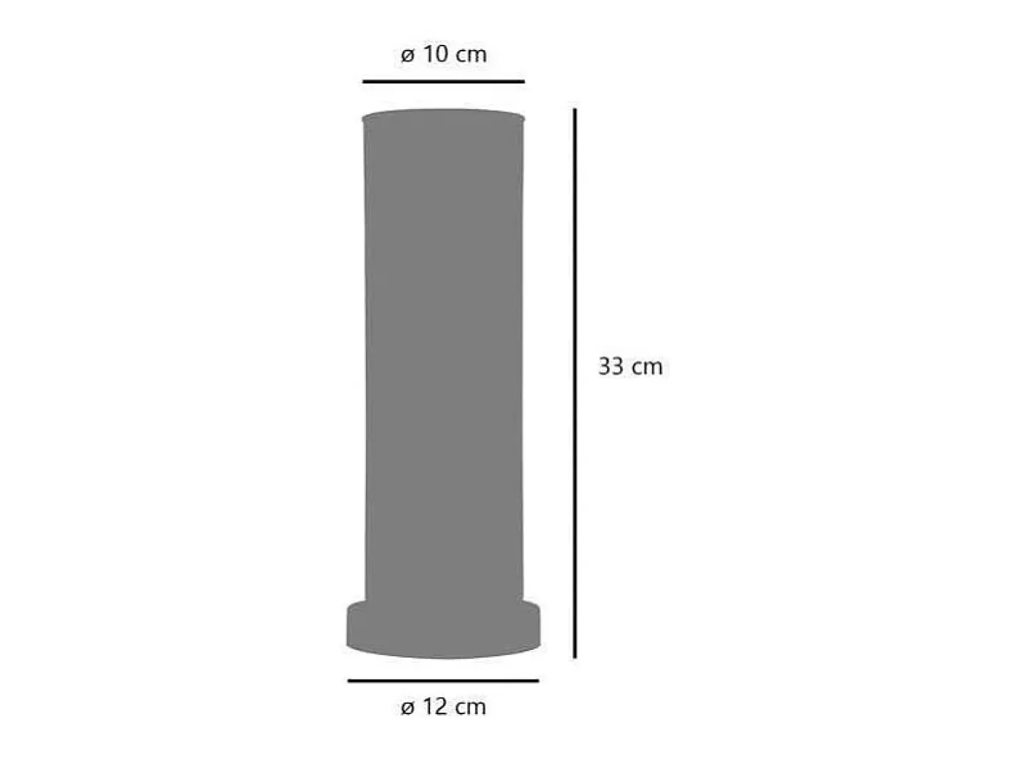 Outlet Sobremesa modelo Derek acabado 33cm(alto) 12cm(ancho) 10cm(fondo. Negro