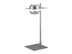 Sobremesa modelo Fanton acabado niquel satinado 37 cm(alto) 12 cm(ancho) 15 cm (fondo). Gris Outlet