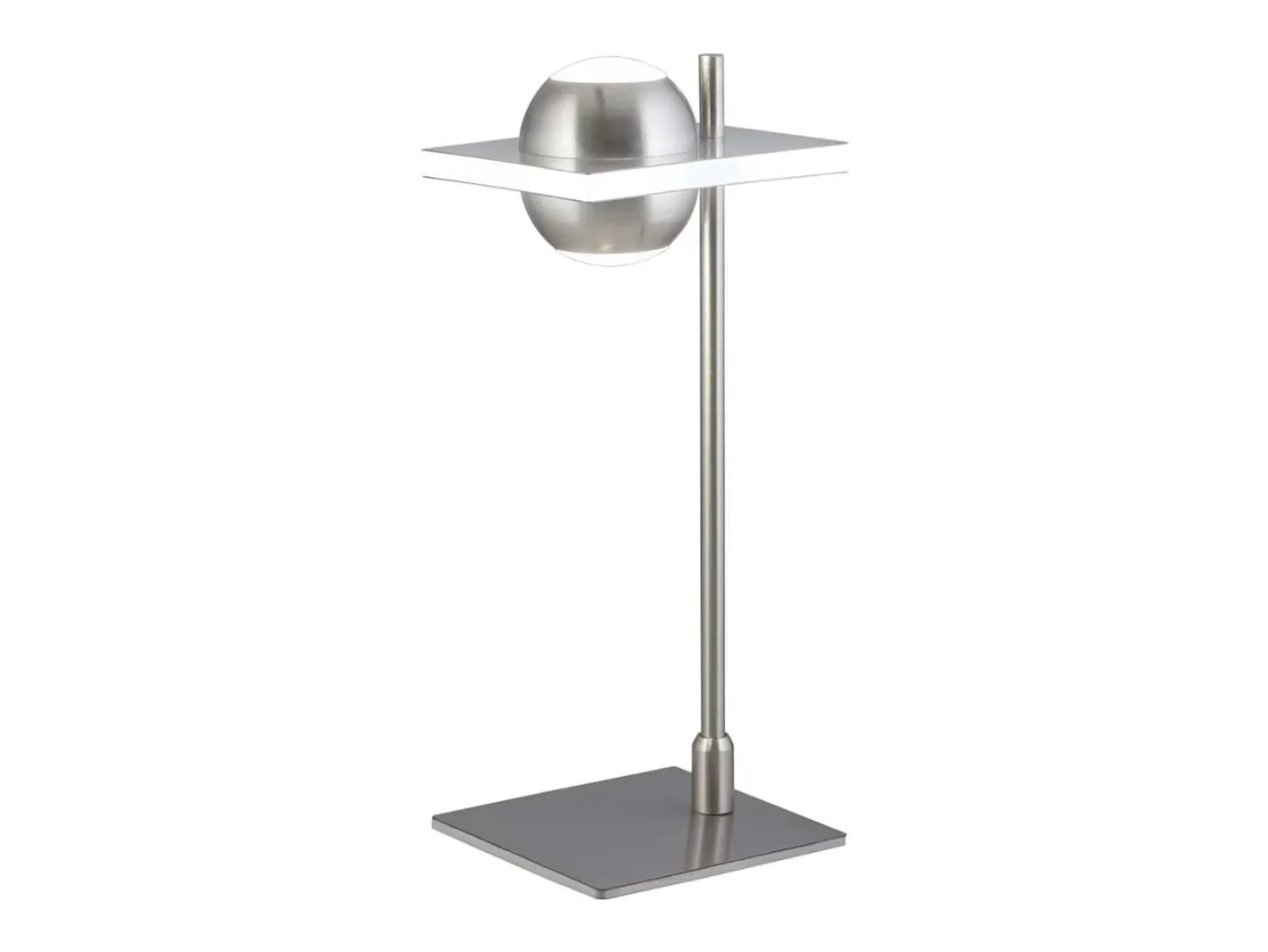Sobremesa modelo Fanton acabado niquel satinado 37 cm(alto) 12 cm(ancho) 15 cm (fondo). Gris Outlet