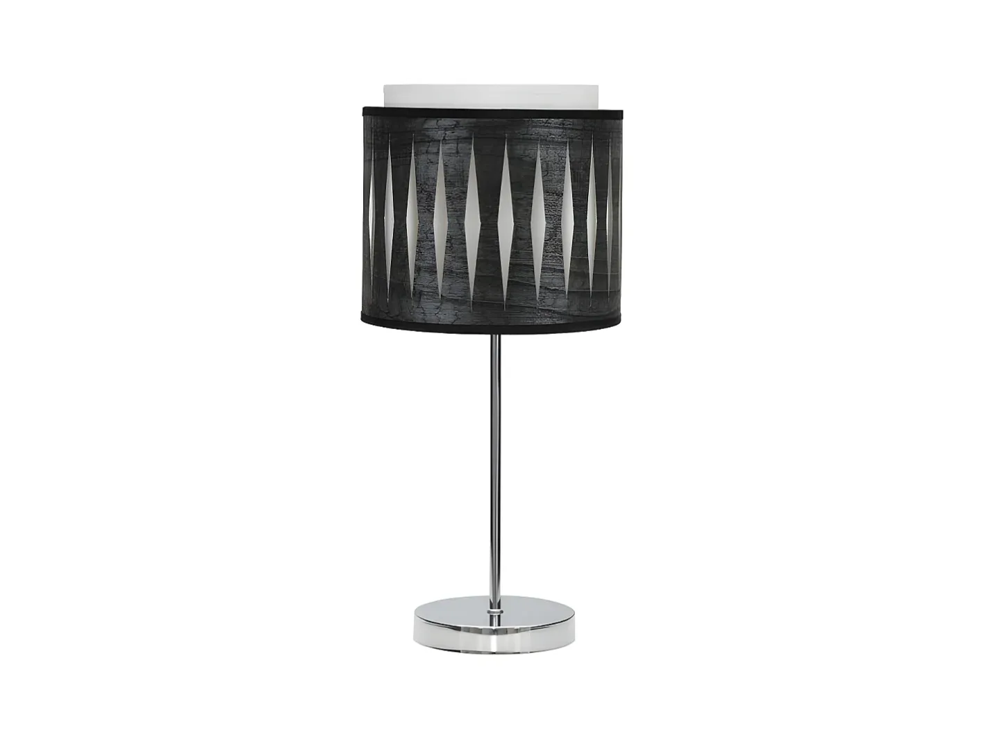 Hot AKUNADECOR Sobremesa Realizado En Cromo/madera Modelo Alexandra Plateado
