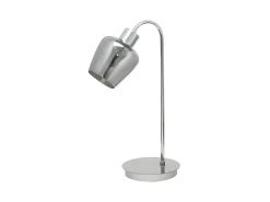 AKUNADECOR Sobremesa Tulipa Ahumada Soline 1xe27 Cromo Plateado Online