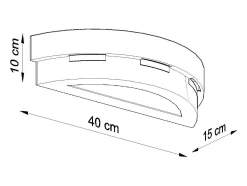 Sollux Lighting Sollux - 1 luz de pared de cerámica a ras de suelo blanca, E27 Blanco Hot