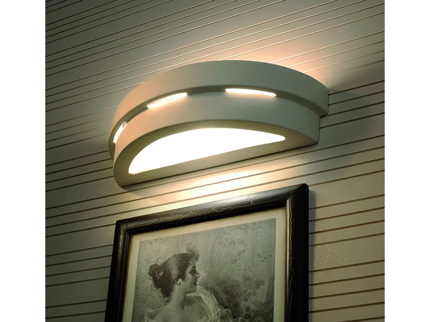 Sollux Lighting Sollux - 1 luz de pared de cerámica a ras de suelo blanca, E27 Blanco Hot