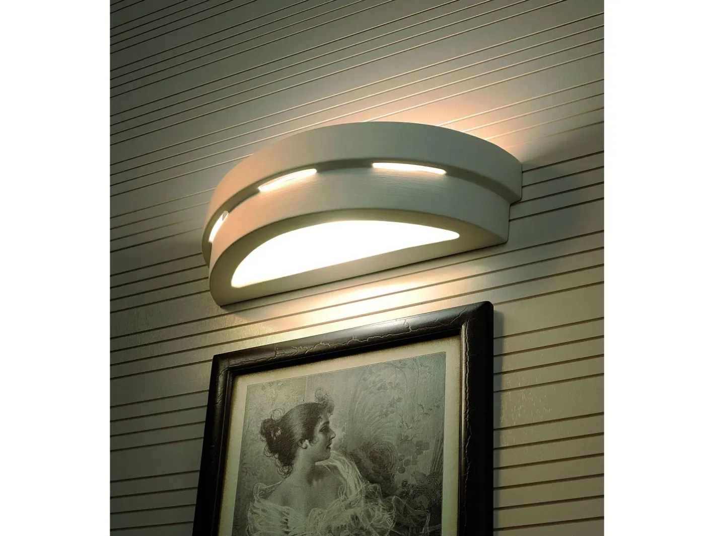 Sollux Lighting Sollux - 1 luz de pared de cerámica a ras de suelo blanca, E27 Blanco Hot