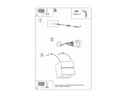 Sollux Lighting Sollux - 1 luz de pared de cerámica a ras de suelo blanca, E27 Blanco Hot