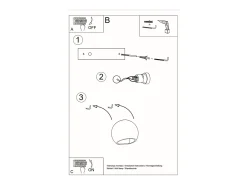 Sollux Lighting Sollux - 1 luz de pared de cerámica a ras de suelo blanca, E27 Blanco Best