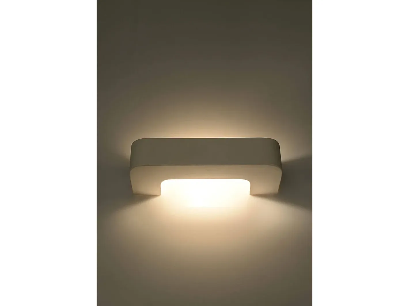 Clearance Sollux Lighting Sollux - 1 luz de pared de cerámica a ras de suelo blanca, E27 Blanco