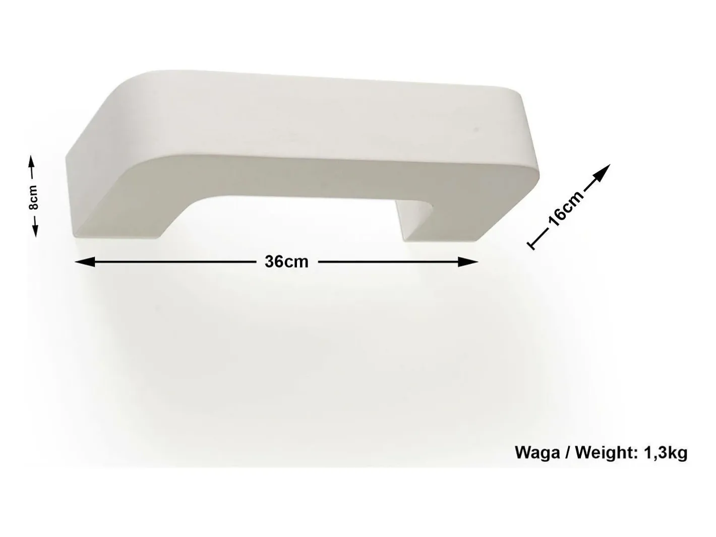 Clearance Sollux Lighting Sollux - 1 luz de pared de cerámica a ras de suelo blanca, E27 Blanco