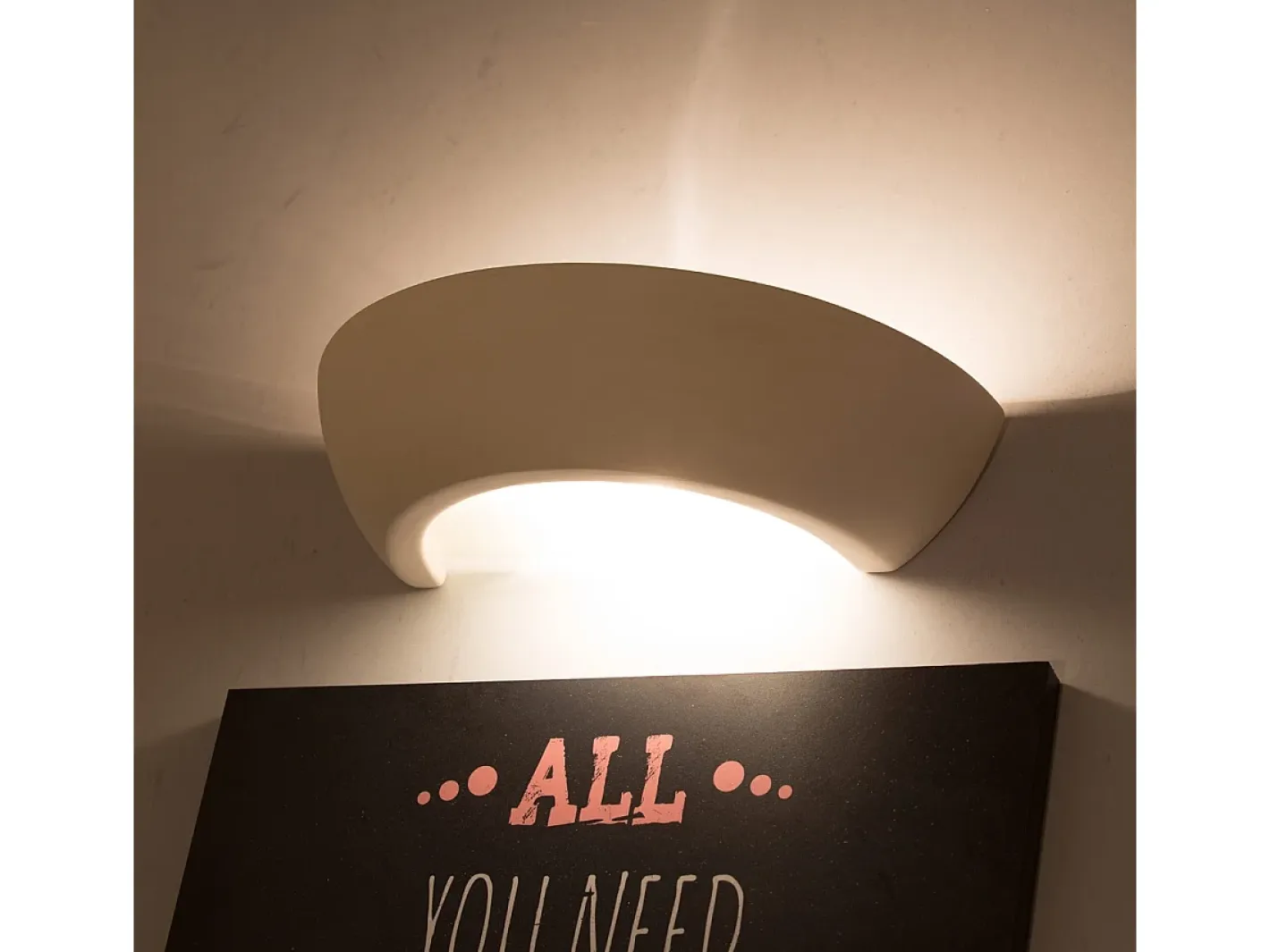 Sollux Lighting Aplique Para Pared-Sollux - 1 luz de pared de cerámica a ras de suelo blanca, E27 Blanco