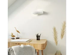 Best Sollux Lighting Sollux - 1 luz de pared de cerámica a ras de suelo blanca, E27 Blanco