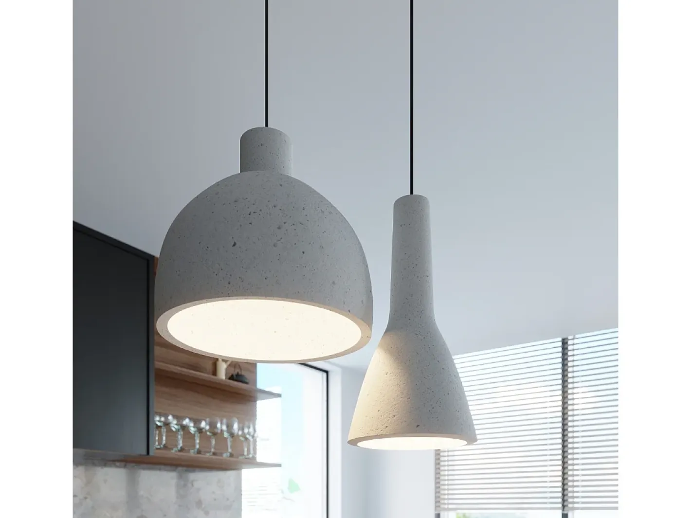 Clearance Sollux Lighting Sollux - Lámpara colgante de techo tipo domo con 1 luz blanca, E27 Gris