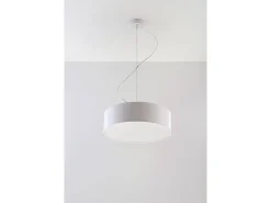 Sale Sollux Lighting Sollux ARENA - Lámpara colgante de techo redonda con 2 luces blanca, E27 Blanco