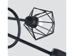 Sollux Lighting Lámpara Suspendida-Sollux Artemis Lámpara de techo semiempotrable multi brazos negra Negro