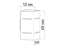 Sollux Lighting Sollux BLOCCO - 1 lámpara de pared empotrada en , G9 Negro Outlet