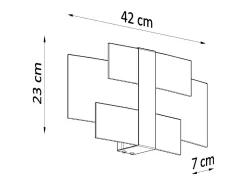 Sollux Lighting Sollux CELIA - Aplique de pared a ras de suelo con 2 luces Cromo, , G9 Blanco Hot
