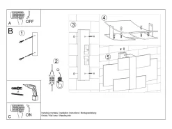 Sollux Lighting Sollux CELIA - Aplique de pared a ras de suelo con 2 luces Cromo, , G9 Blanco Hot
