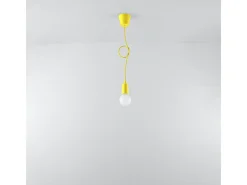 Discount Sollux Lighting Sollux DIEGO - 1 lámpara colgante de techo amarilla Amarillo