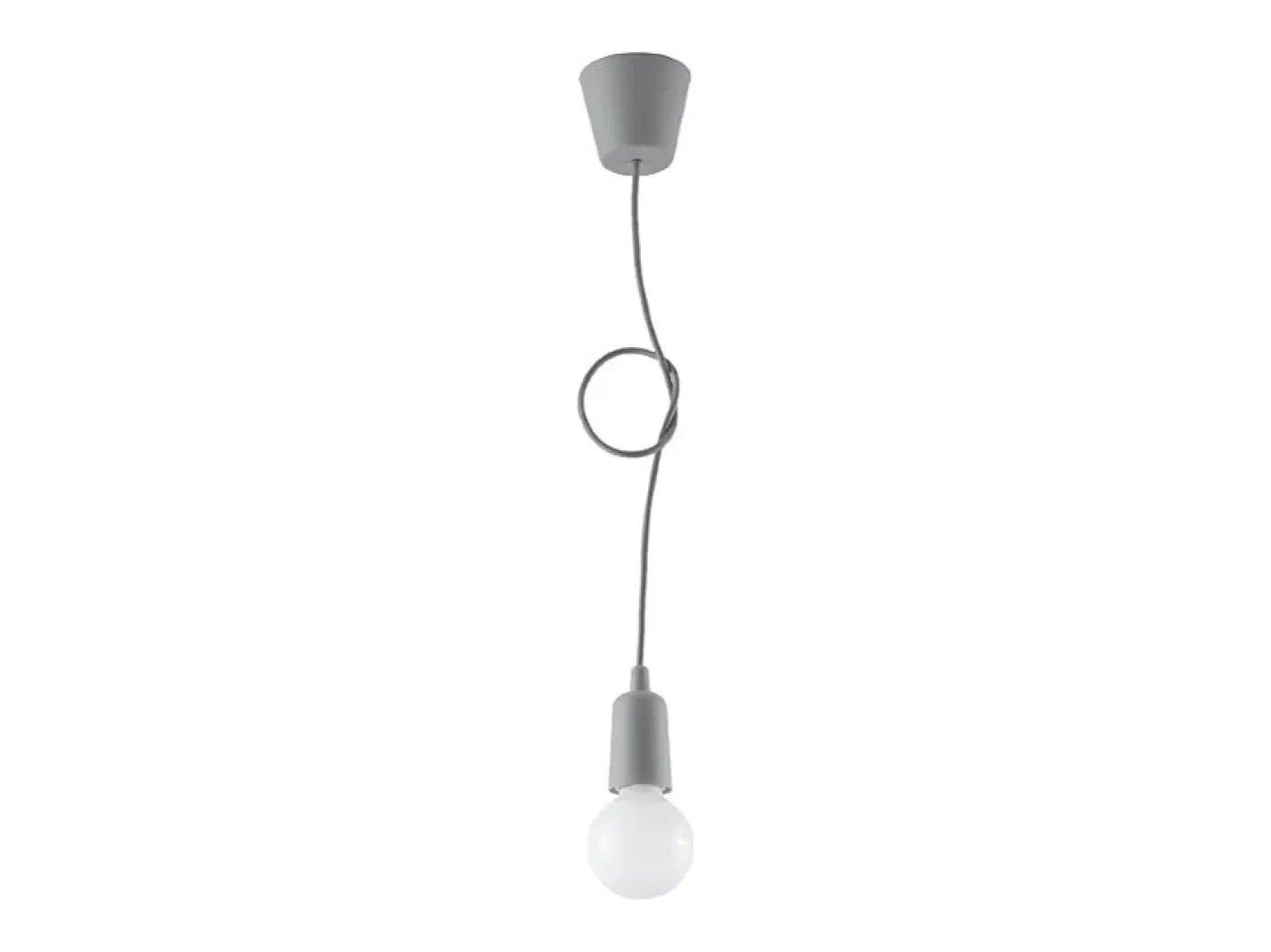 Sollux Lighting Lámpara Suspendida-Sollux DIEGO - 1 luz colgante de techo Gris