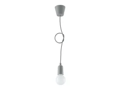 Sollux Lighting Lámpara Suspendida-Sollux DIEGO - 1 luz colgante de techo Gris