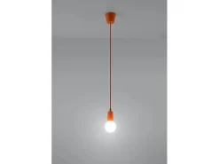 Sollux Lighting Lámpara Suspendida-Sollux DIEGO - 1 luz colgante de techo Naranja