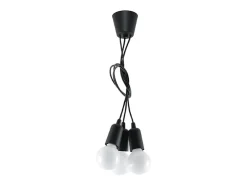 Sollux Lighting Sollux DIEGO - Colgante de racimo de techo de 3 luces Negro Clearance