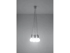 Sollux Lighting Lámpara Suspendida-Sollux DIEGO - Colgante de racimo de 5 luces Blanco