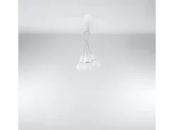 Sollux Lighting Lámpara Suspendida-Sollux DIEGO - Colgante de racimo de 5 luces Blanco