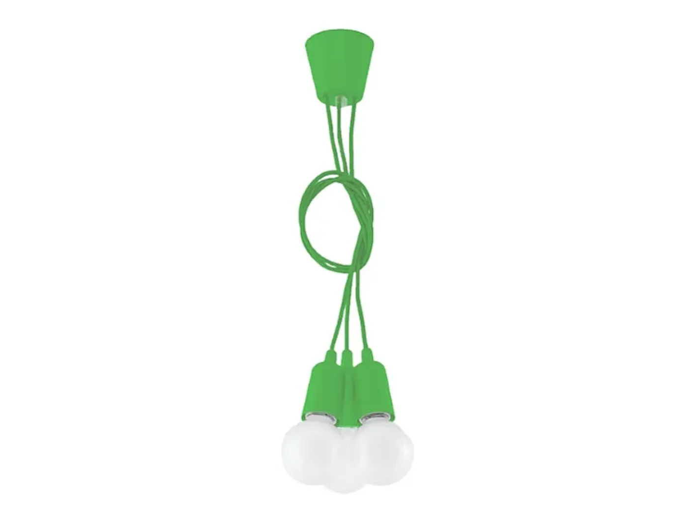 Sollux Lighting Lámpara Suspendida-Sollux DIEGO - Lámpara colgante de techo con 3 luces Verde