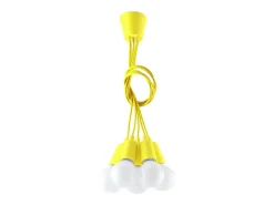 Sollux Lighting Sollux DIEGO - Lámpara colgante de techo con 5 luces, Amarillo Outlet