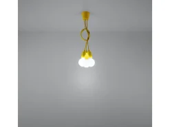 Sollux Lighting Sollux DIEGO - Lámpara colgante de techo con 3 luces, Amarillo