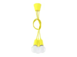 Sollux Lighting Sollux DIEGO - Lámpara colgante de techo con 3 luces, Amarillo
