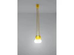 Sollux Lighting Sollux DIEGO - Lámpara colgante de techo con 3 luces, Amarillo