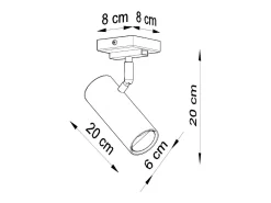 Sollux Lighting Sollux DIREZIONE - 1 foco de luz , GU10 Blanco Sale
